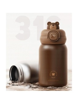 ZOYZOII TERMOSDLA DZIECKA  BRĄZOWY MIŚ E8BEAR