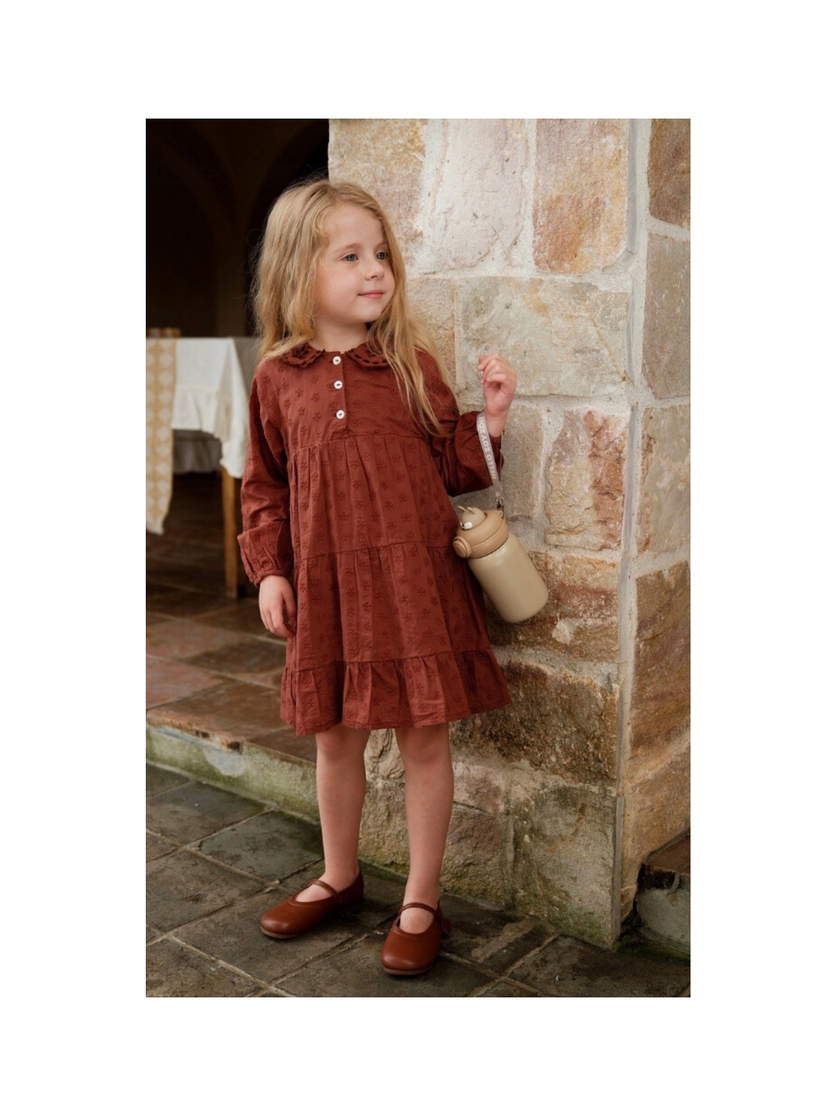 ZOYZOII TERMOS BEŻOWY DLA DZIECKA  KRÓLIK E8RABBIT