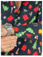 OPPOSUITS KOSZULA KOLOROWA  ŚWIĘTA TATA SYN CHIRSTMAS ICONS BLACK OSSM-0019-EU
