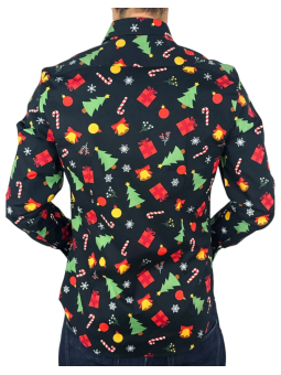 OPPOSUITS KOSZULA KOLOROWA  ŚWIĘTA TATA SYN CHIRSTMAS ICONS BLACK OSSM-0019-EU