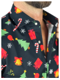 OPPOSUITS KOSZULA KOLOROWA  ŚWIĘTA TATA SYN CHIRSTMAS ICONS BLACK OSSM-0019-EU