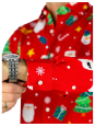 OPPOSUITS KOSZULA KOLOROWA  ŚWIĘTA TATA SYN  FESTIVITY RED OSSM-1013-EU