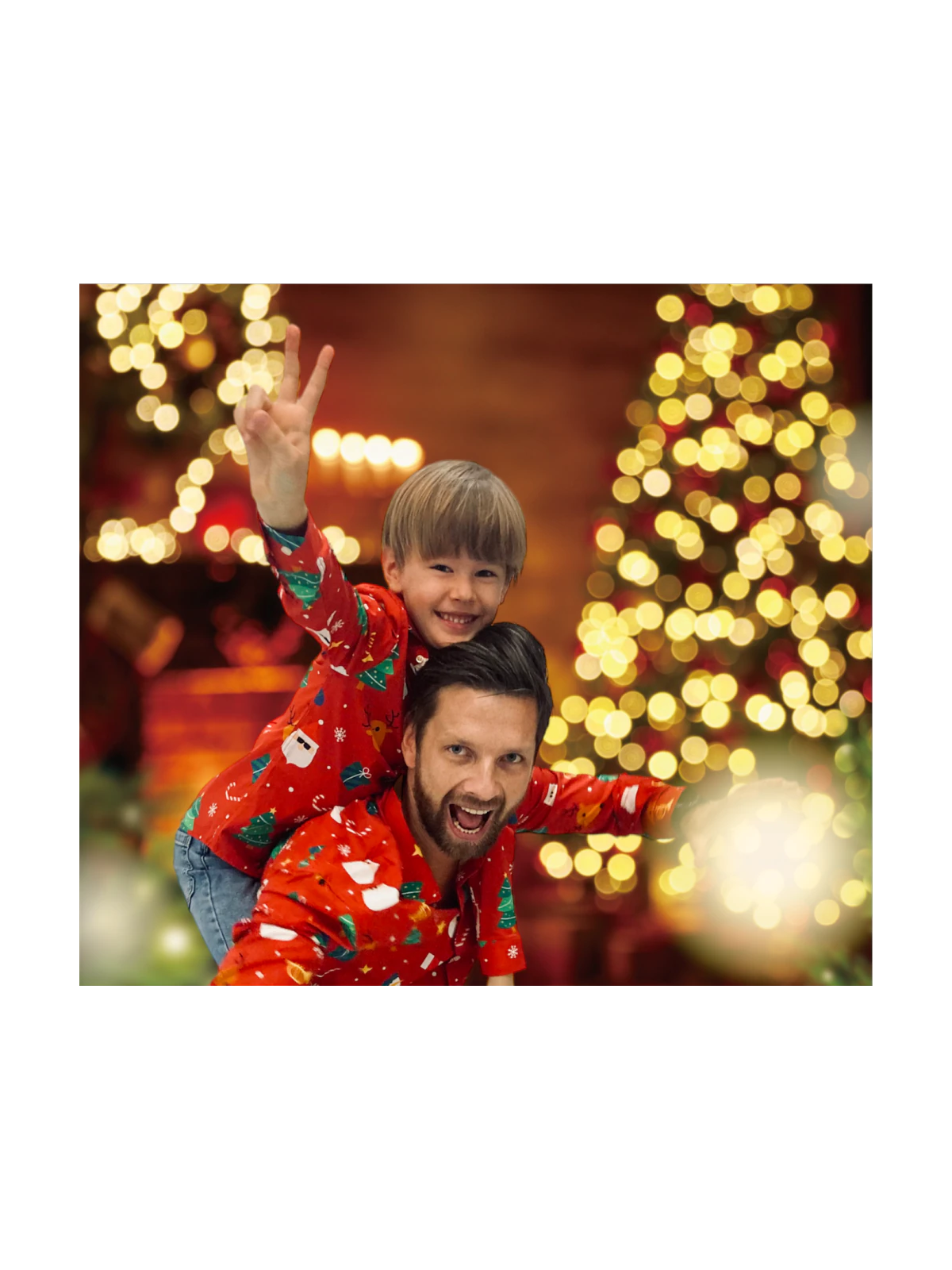 OPPOSUITS KOSZULA KOLOROWA  ŚWIĘTA TATA SYN  FESTIVITY RED OSSM-1013-EU