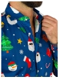 OPPOSUITS KOSZULA KOLOROWA  ŚWIĘTA TATA SYN  FESTIVITY BLUE OSSM-1011-EU