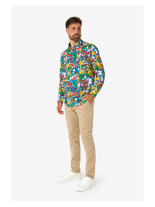 OPPOSUITS KOSZULA KOLOROWA SUPER MARIO TATA SYN  OSSM-0028-EU