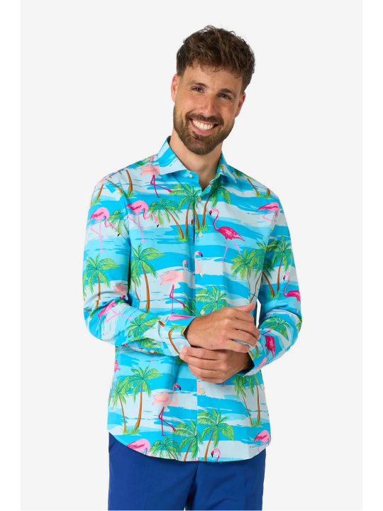 OPPOSUITS KOSZULA KOLOROWA FLAMINGUY TATA SYN  OSSM-0027-EU