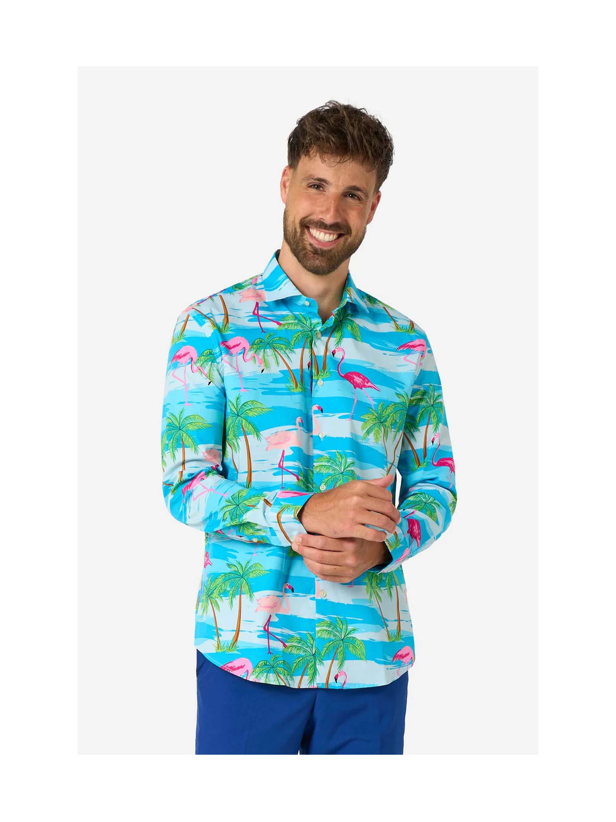 OPPOSUITS KOSZULA KOLOROWA FLAMINGUY TATA SYN  OSSM-0027-EU