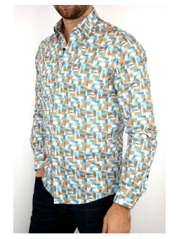 GIOVANNI PERA KOSZULA TATA SYN  KOLOROWA KLOCKI LEGO GP2