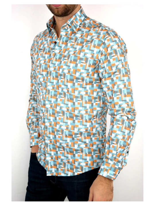 GIOVANNI PERA KOSZULA TATA SYN  KOLOROWA KLOCKI LEGO GP2