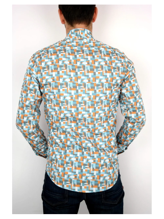 GIOVANNI PERA KOSZULA TATA SYN  KOLOROWA KLOCKI LEGO GP2