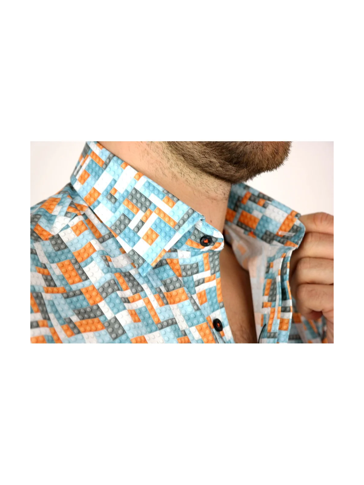 GIOVANNI PERA KOSZULA TATA SYN  KOLOROWA KLOCKI LEGO GP2