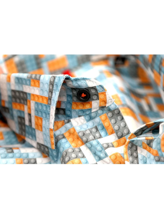 GIOVANNI PERA KOSZULA TATA SYN  KOLOROWA KLOCKI LEGO GP2