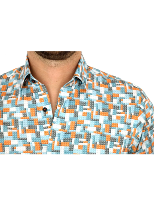 GIOVANNI PERA KOSZULA TATA SYN  KOLOROWA KLOCKI LEGO GP2