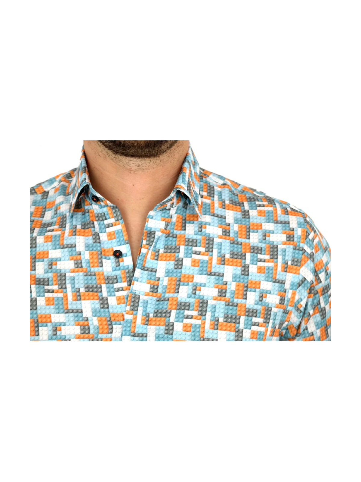 GIOVANNI PERA KOSZULA TATA SYN  KOLOROWA KLOCKI LEGO GP2