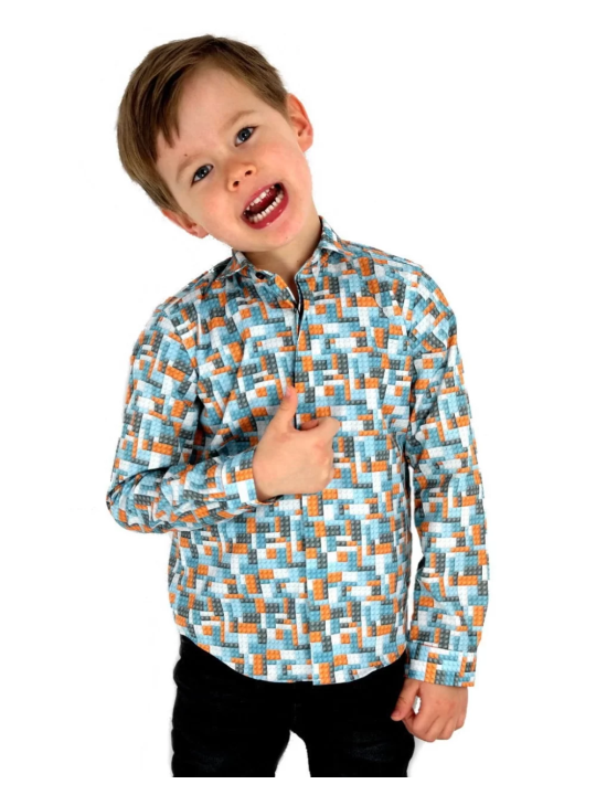 GIOVANNI PERA KOSZULA KOLOROWA TATA SYN  KLOCKI LEGO GPLEGO