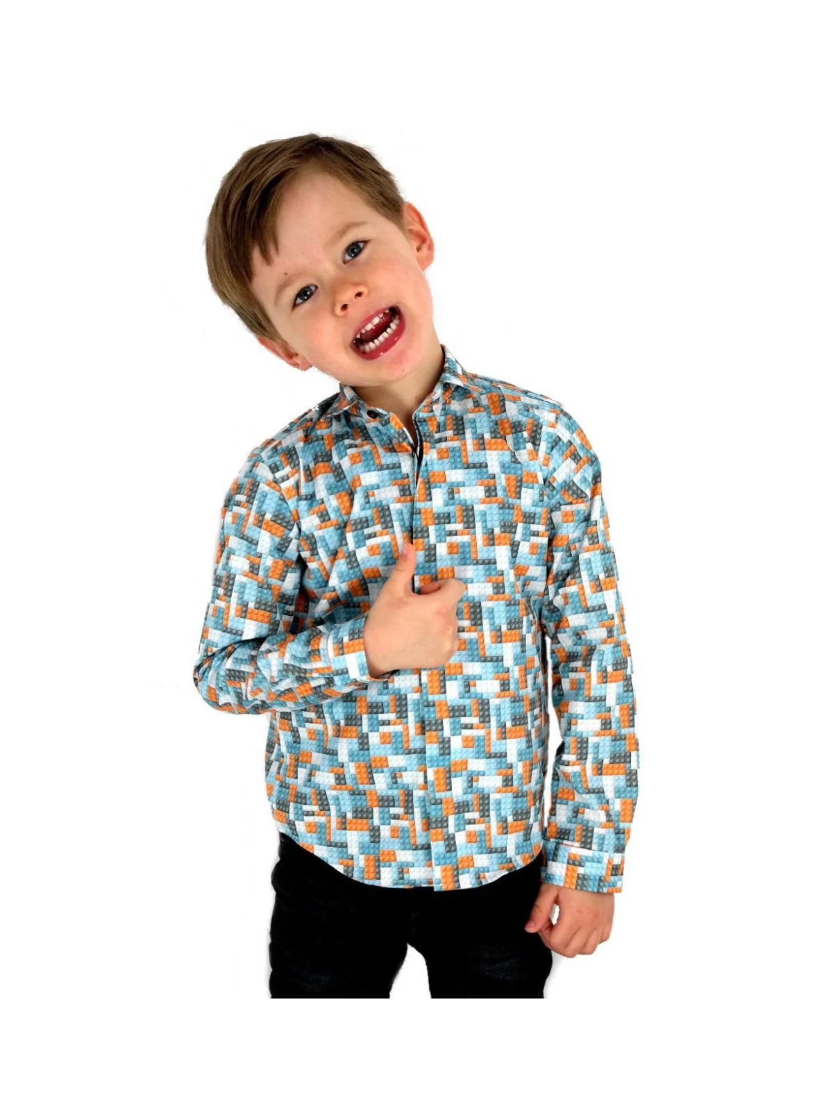 GIOVANNI PERA KOSZULA KOLOROWA TATA SYN  KLOCKI LEGO GPLEGO