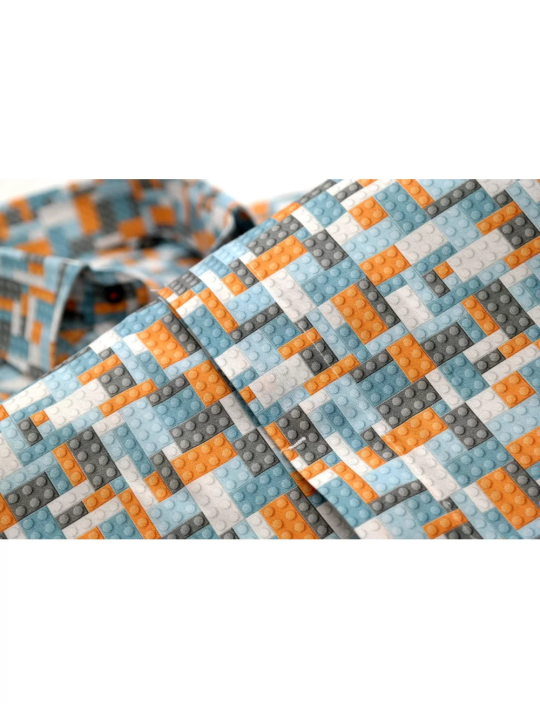 GIOVANNI PERA KOSZULA KOLOROWA TATA SYN  KLOCKI LEGO GPLEGO