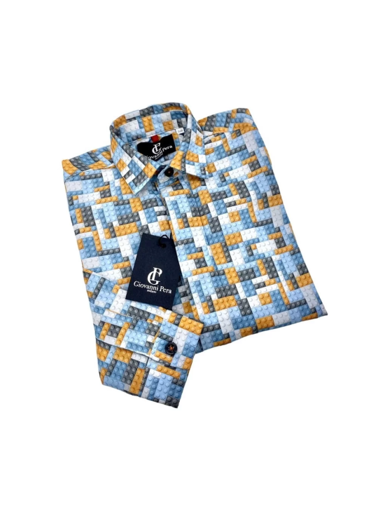 GIOVANNI PERA KOSZULA KOLOROWA TATA SYN  KLOCKI LEGO GPLEGO