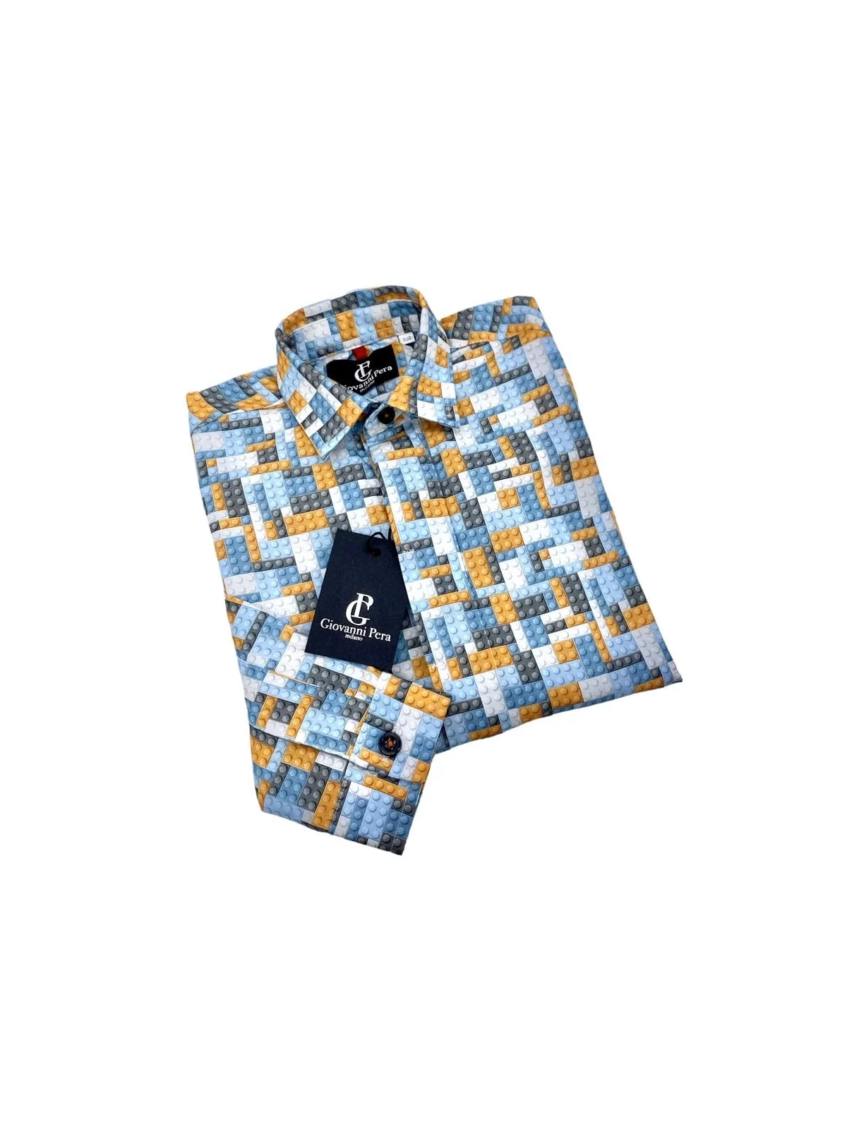 GIOVANNI PERA KOSZULA KOLOROWA TATA SYN  KLOCKI LEGO GPLEGO