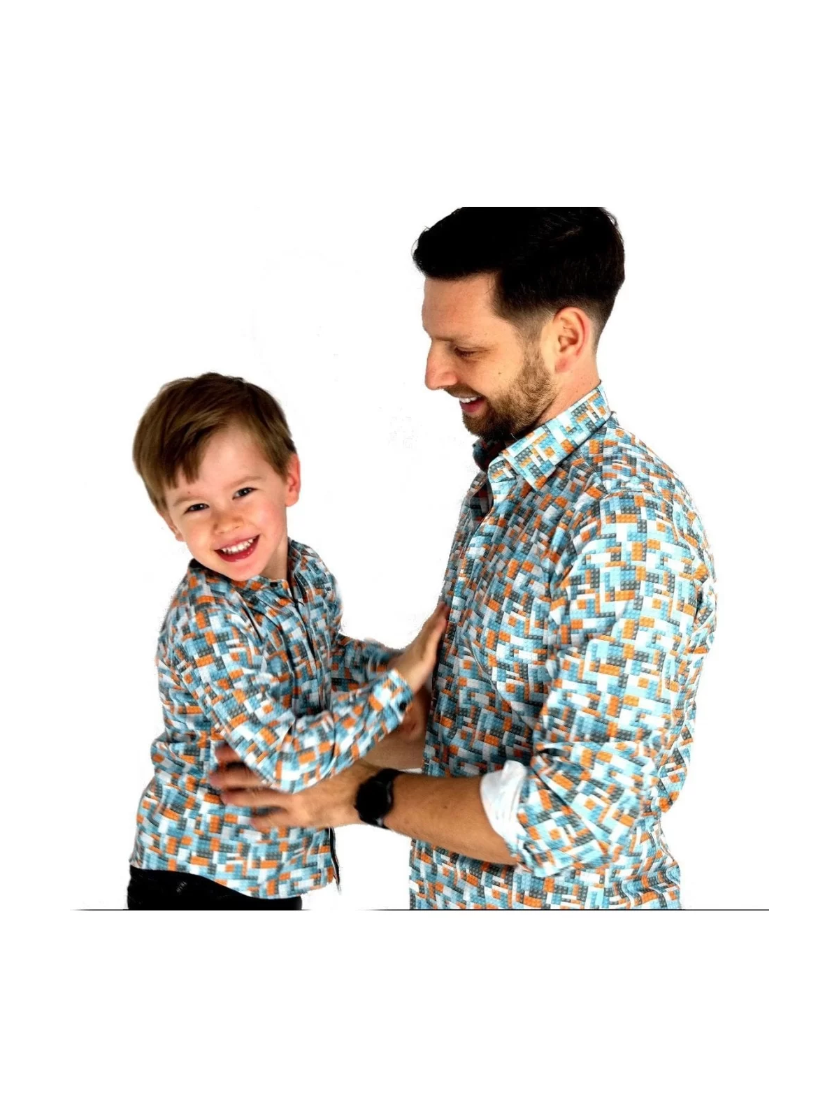 GIOVANNI PERA KOSZULA KOLOROWA TATA SYN  KLOCKI LEGO GPLEGO