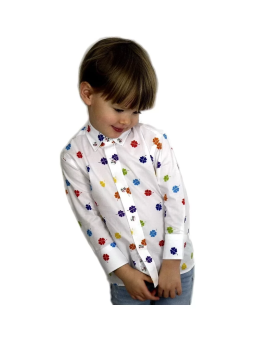 GIOVANNI PERA KOLOROWA  KOSZULA TATA SYN  GPKONICZYNKA