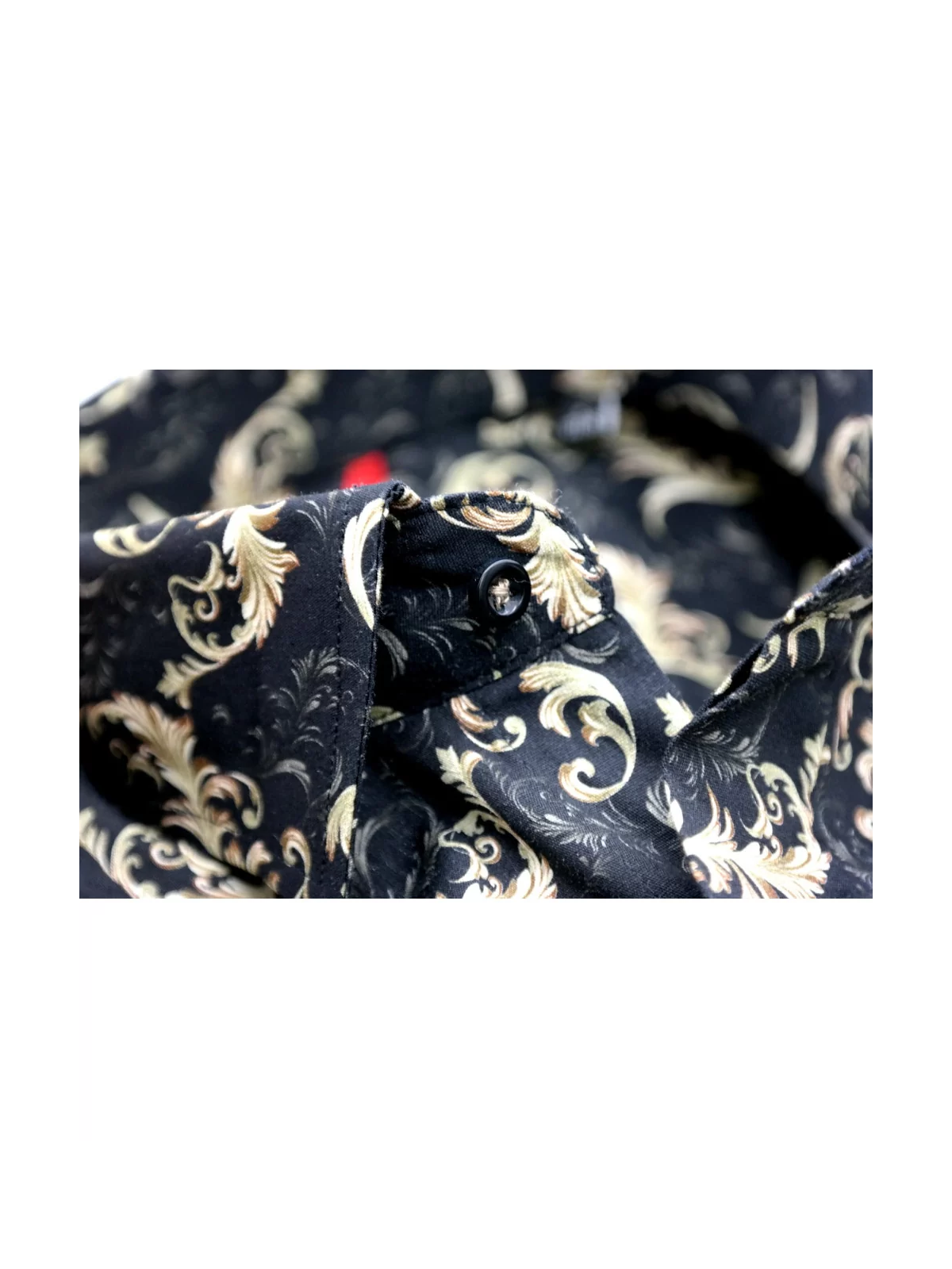 GIOVANNI PERA KOSZULA TATA SYN  GLAMOUR CZARNA ZŁOTA GP6