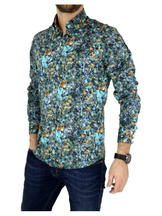 GIOVANNI PERA KOSZULA KOLOROWA  TATA SYN  CIAPKI GP7