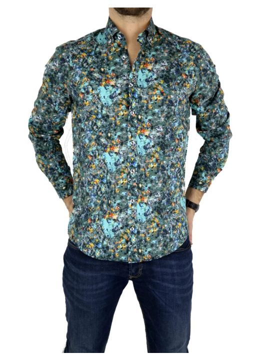 GIOVANNI PERA KOSZULA KOLOROWA  TATA SYN  CIAPKI GP7