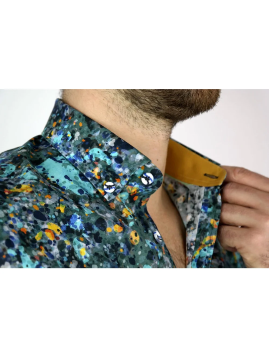 GIOVANNI PERA KOSZULA KOLOROWA  TATA SYN  CIAPKI GP7