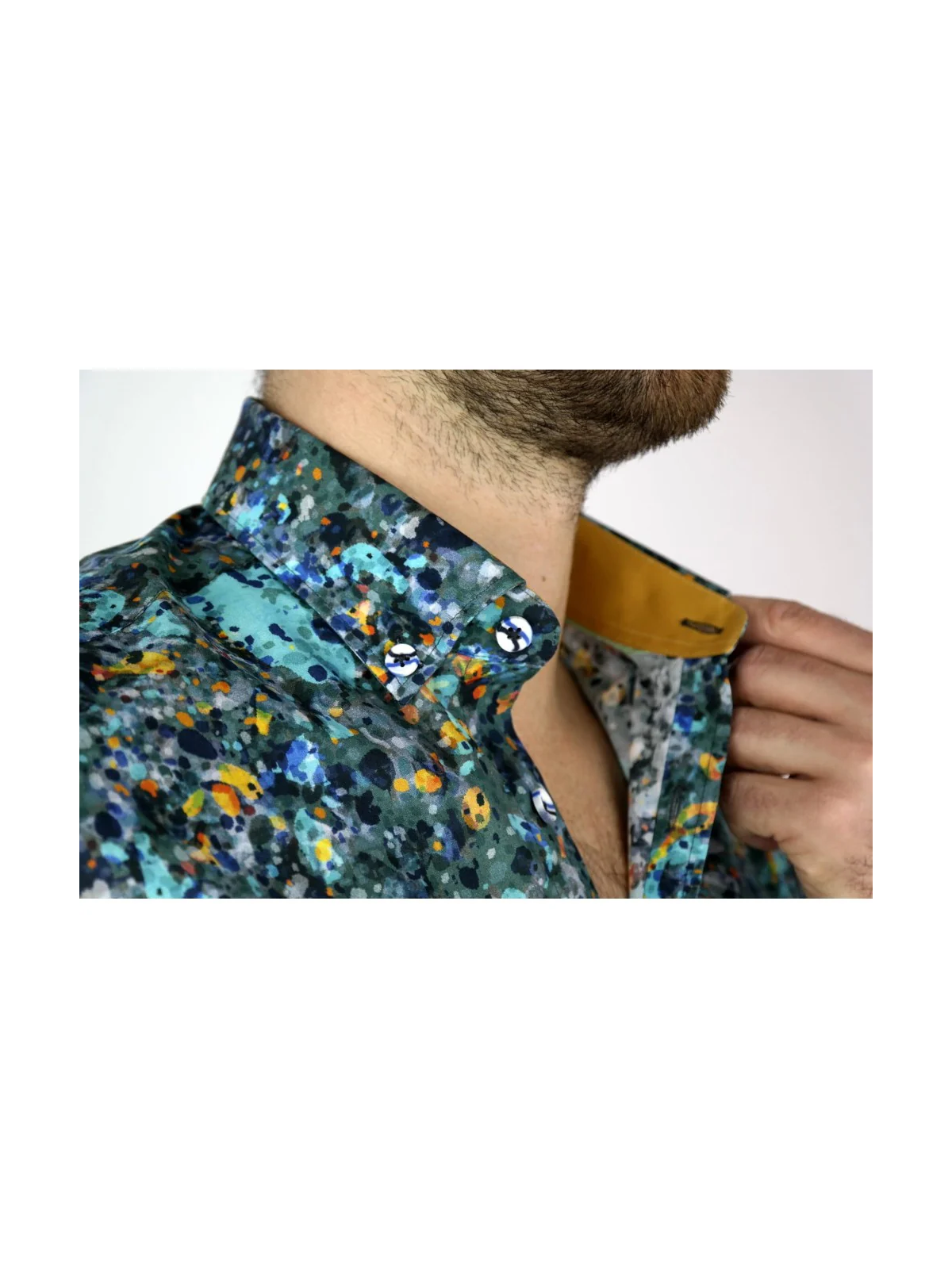 GIOVANNI PERA KOSZULA KOLOROWA  TATA SYN  CIAPKI GP7