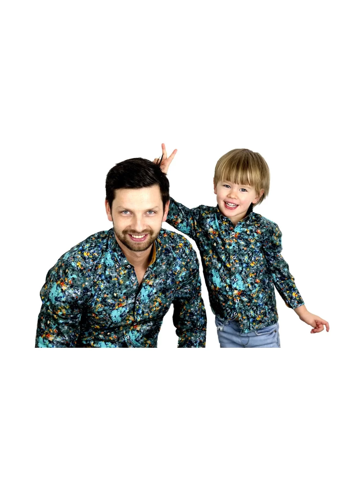 GIOVANNI PERA KOSZULA KOLOROWA  TATA SYN GPCIAPKI