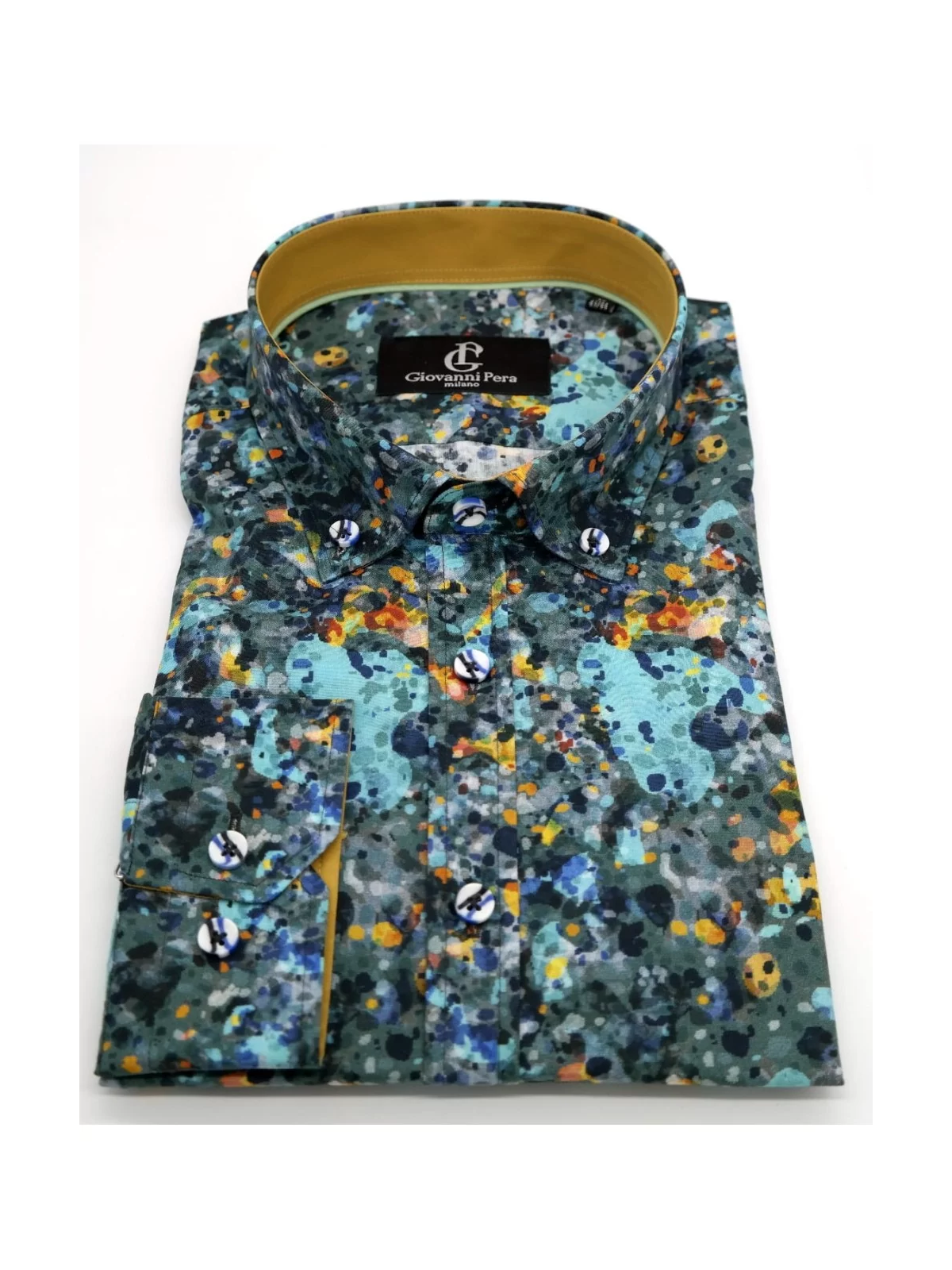 GIOVANNI PERA KOSZULA KOLOROWA  TATA SYN GPCIAPKI