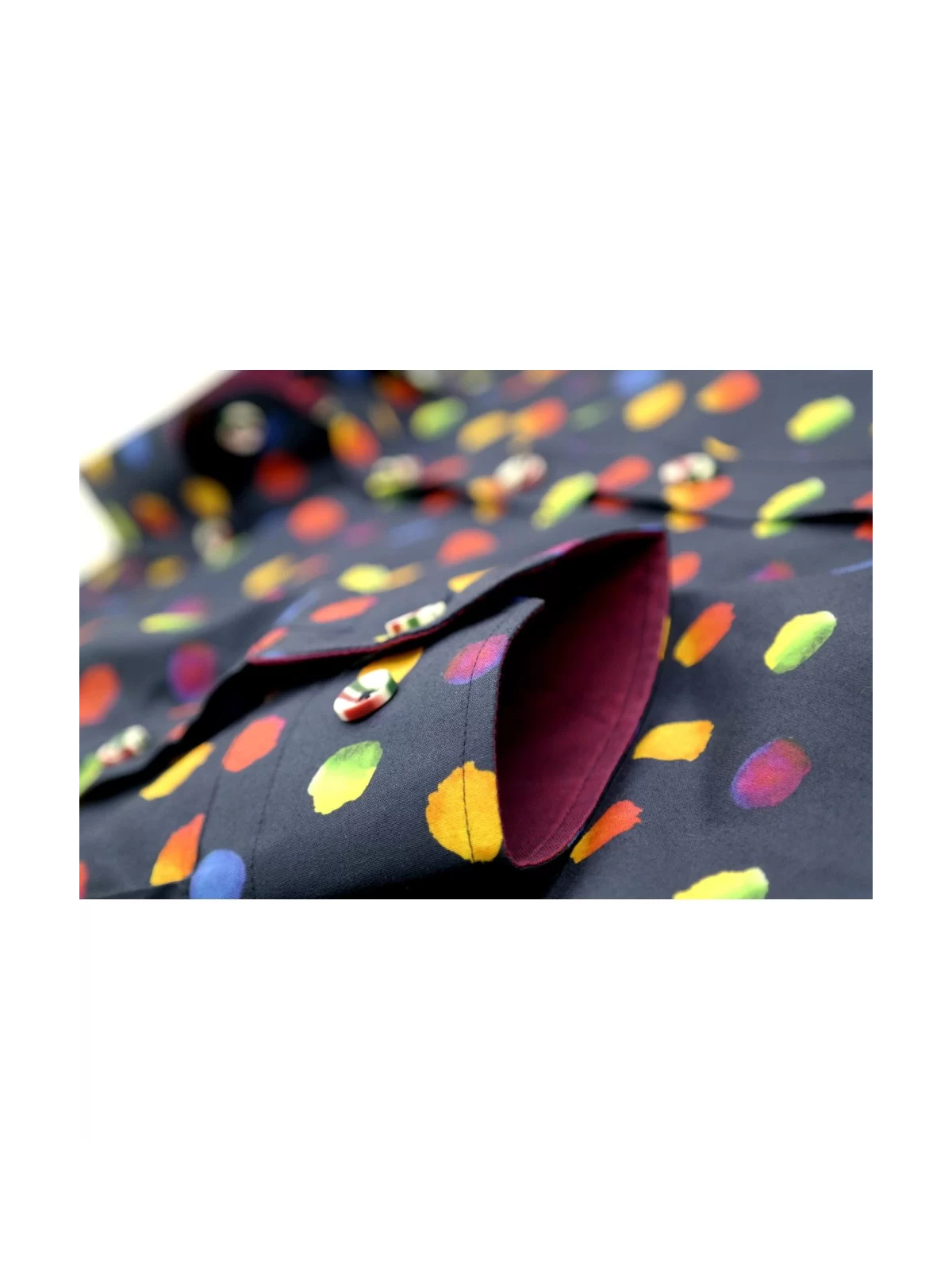 GIOVANNI PERA KOSZULA KOLOROWA  TATA SYN  KROPKI GP8