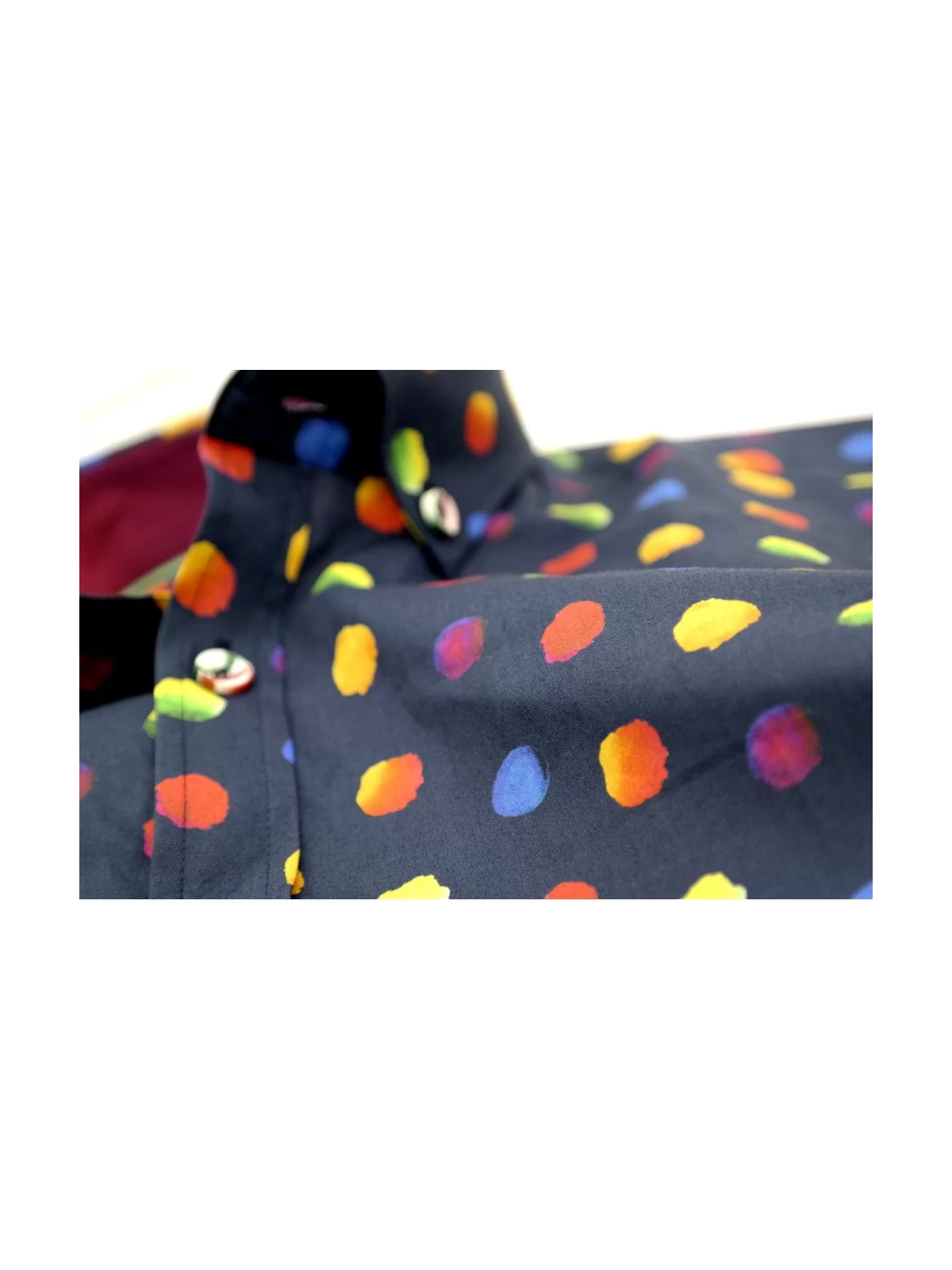 GIOVANNI PERA KOSZULA KOLOROWA  TATA SYN GPKROPKI