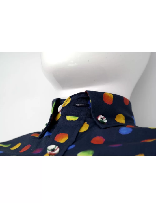 GIOVANNI PERA KOSZULA KOLOROWA  TATA SYN GPKROPKI