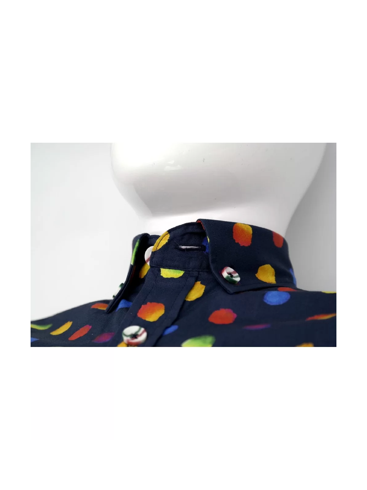 GIOVANNI PERA KOSZULA KOLOROWA  TATA SYN GPKROPKI