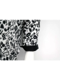 GIOVANNI PERA KOSZULA CZARNO BIAŁA MOTYWY SPORTOWE GP9