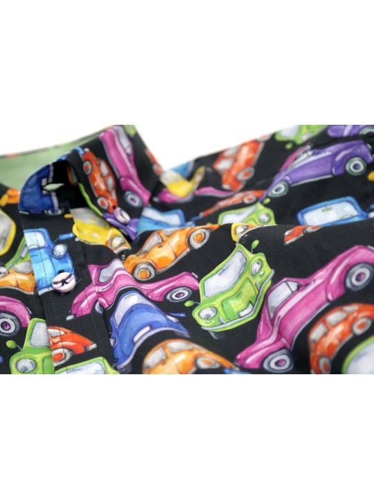 GIOVANNI PERA KOSZULA KOLOROWA DLA CHŁOPCA AUTKA GPAUTA