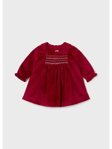 MAYORAL SUKIENKA NEWBORN  WELUROWA ŚWIĘTA CZERWONA 2848/2