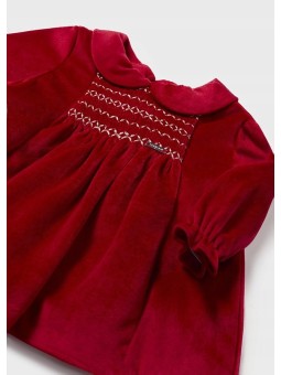 MAYORAL SUKIENKA NEWBORN  WELUROWA ŚWIĘTA CZERWONA 2848/2