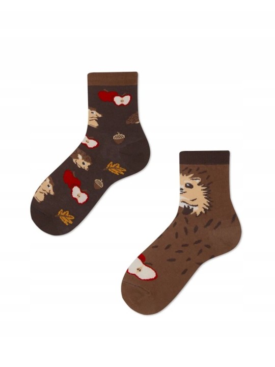 MANY MORNINGS SKARPETKI  KOLOROWE JEŻYKI HAPPY HEDGEHOG K76