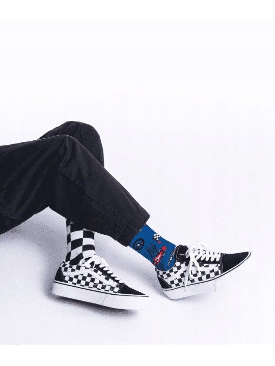 MANY MORNINGS SKARPETKI KOLOROWE  WYŚCIGI FORMULA RACING R109