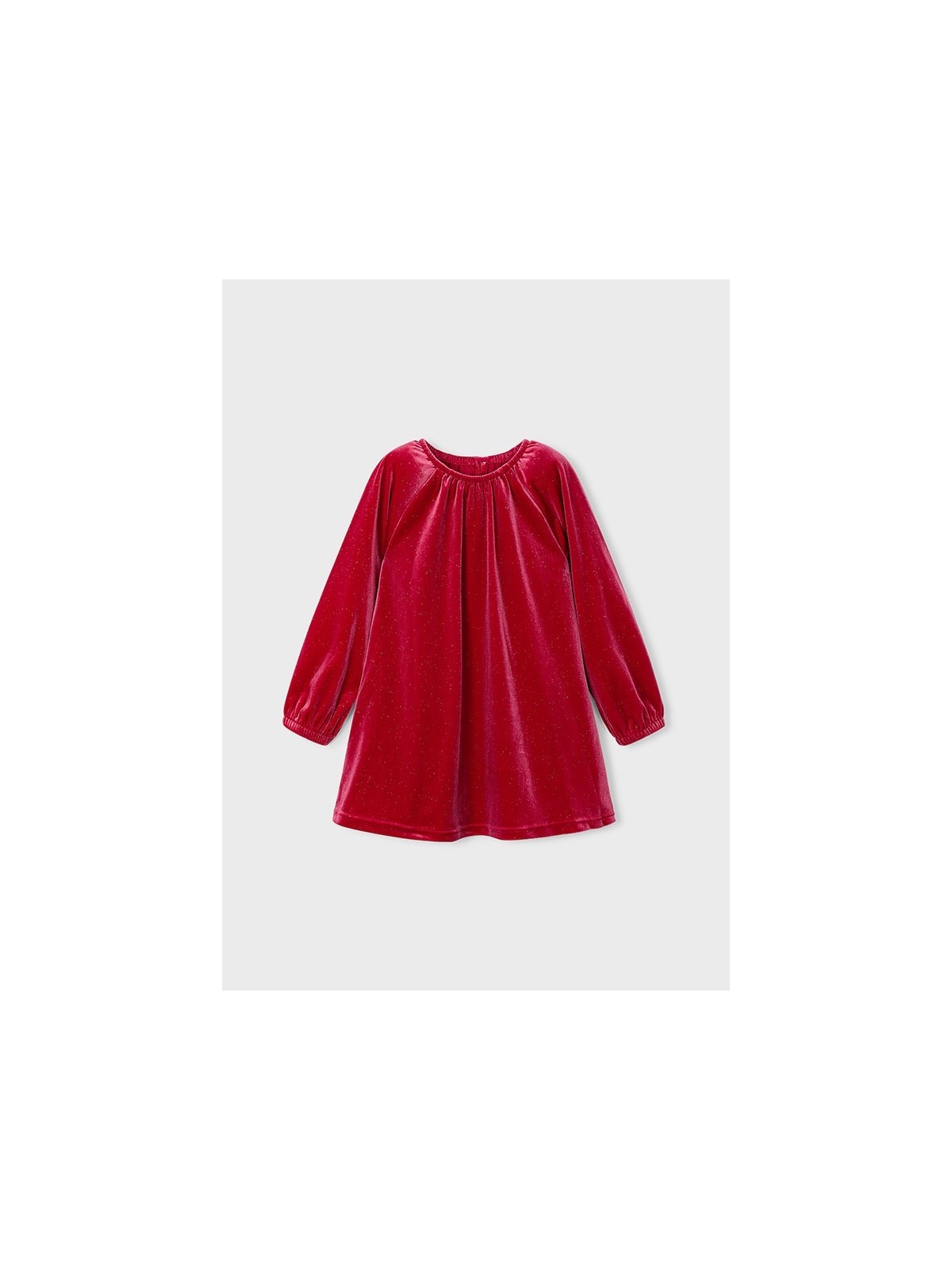 MAYORAL SUKIENKA WIZYTOWA DLA DZIEWCZYNKI AKSAMIT CZARWONA 4923/47