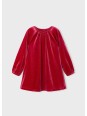 MAYORAL SUKIENKA WIZYTOWA DLA DZIEWCZYNKI AKSAMIT CZARWONA 4923/47