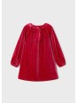 MAYORAL SUKIENKA WIZYTOWA DLA DZIEWCZYNKI AKSAMIT CZARWONA 4923/47