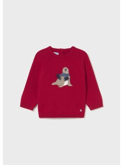 MAYORAL BABY SWETER DLA CHŁOPCA CZERWONY 2345/21