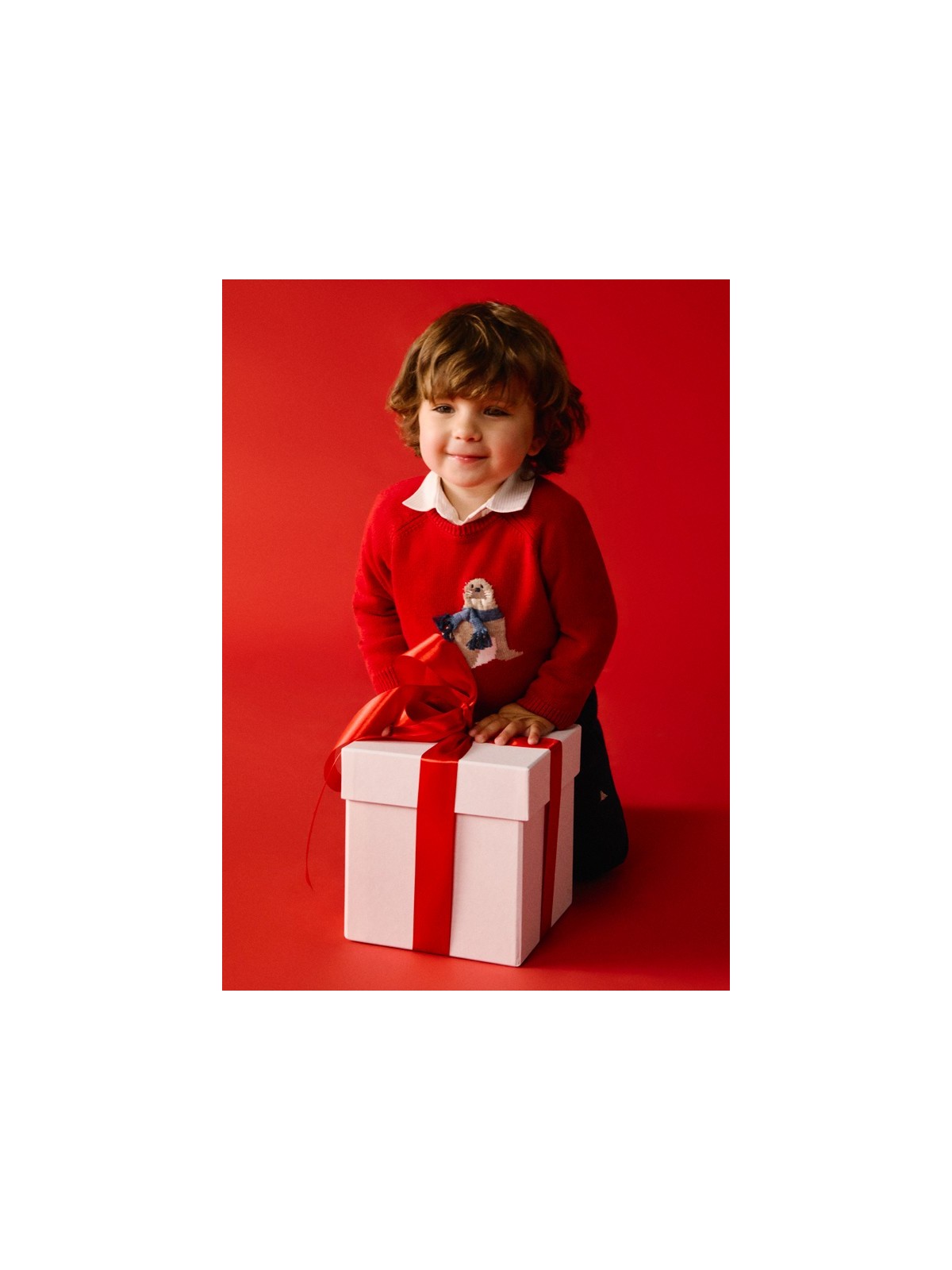 MAYORAL BABY SWETER DLA CHŁOPCA CZERWONY 2345/21