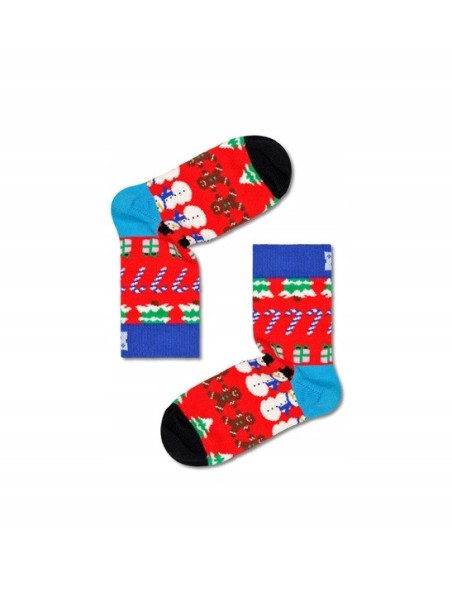 HAPPY SOCKS SKARPETKI  PREZENTY BAŁWANKI  CHOINKI LASKI CUKIROWE P000288