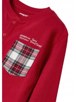 MAYORAL PIŻAMA CZERWONA  W KRATKĘ  4754/67