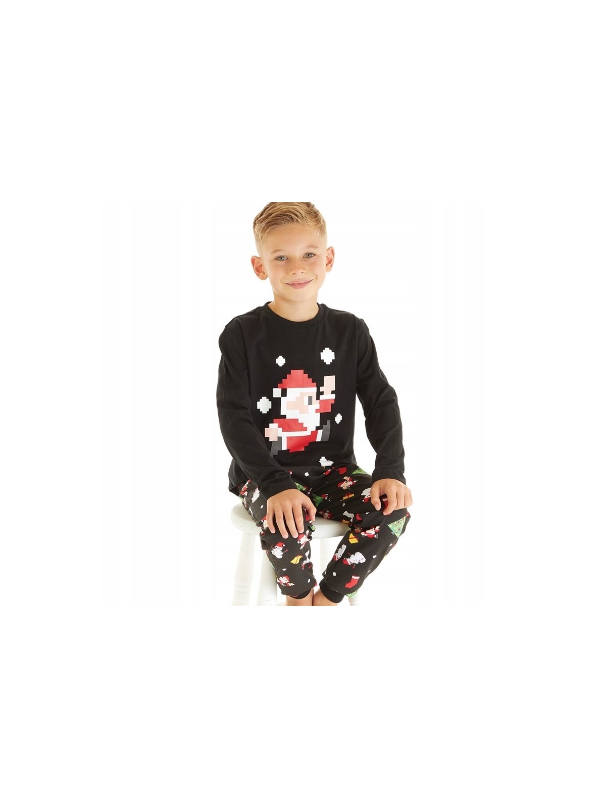 PIŻAMA ŚWIĄTECZNA KOLOROWA  MMMBL09227